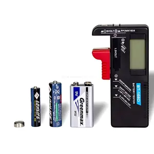 BT-168D Digital Bateria Capacitância Ferramenta De Diagnóstico Teste Da Bateria Display LCD Verifique AAA AA Botão Célula Universal Tester