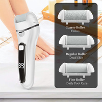 FOCSTAR BT7078 Rasoir électrique rechargeable pour les pieds Nouveau design Dissolvant de callosités et lime pour broyeur de peau