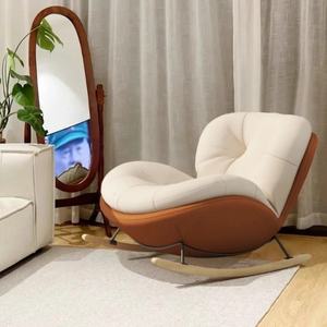 Fauteuil à bascule de luxe Zxm Leisure Lounge pour balcon, salon, sieste, fauteuil individuel en forme de coquille d'œuf - Product Image 5