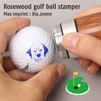 Tampon de balle de golf en palissandre personnalisé cadeau sans tache