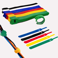 Attaches-câbles en nylon réutilisables et écologiques de 6 pouces, auto-adhésifs, à boucles auto-agrippantes, en différentes longueurs - 100 mm, 200 mm, 300 mm, 400 mm