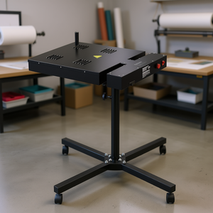 Séchoir à sérigraphie 16 x 16 pouces, hauteur réglable, base en acier en forme de X, commande manuelle - Product Image 2