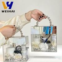 Boîte cadeau en acrylique miroir avec effet miroir ciel-Boîte de faveur de mariage élégante pour bonbons/bijoux, vente en gros