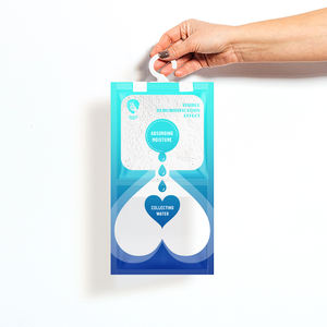 Cintre parfait intérieur garde-robe absorbeur d'humidité sacs 100% anti-fuite arrêt humidité dissolvant absorbant 500ML - Product Image 2