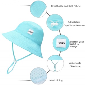 Sombrero de Pescador para Bebés y Niños Pequeños con Protección Solar UPF 50+, Logotipo Personalizado, Ajustable, para las Cuatro Estaciones, para Niñas y Niños - Product Image 2