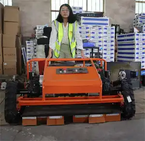 Tondeuse à gazon Robot télécommandée 42 pouces, Machine de coupe d'herbe pour tondeuse agricole solaire