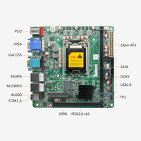 Cartes mères colorées LGA1155 Pci Slot carte mère dernière carte mère double Lan DDR3 6COM 10USB B75 Chipset carte mère