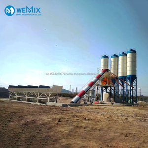 สถานีผสมคอนกรีตขนาดเล็กพร้อมผสม HZS90ผสมมือสองโรงงานแบทช์ M3คอนกรีตมือสอง - Product Image 1