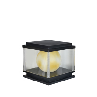 Lampadaire de jardin moderne avec panneaux à motifs montagneux pour poteaux de portail de villa