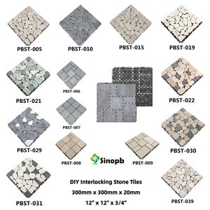 Piastrella <span class=keywords><strong>per</strong></span> Pavimentazione Esterna <span class=keywords><strong>in</strong></span> Mosaico di Mattoni Refrattari Antiscivolo Moderna, Spessore 20mm, <span class=keywords><strong>per</strong></span> Installazione Fai-da-Te - Product Image 2