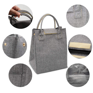 New Eco-friendly Thermal <b>Bag</b> Food Carry <b>Tote</b> Office Bento <b>Bag</b> Insulated Oxford <b>Lunch</b> Cooler <b>Tote</b> <b>Bag</b> for Food - Product Image 2