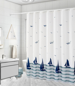 <strong>Nautical</strong> Anchor Shower <strong>Curtain</strong> Waterproof Fabric Bathtub <strong>Curtain</strong> Polyester Boys Bathroom Decorative Shower <strong>Curtain</strong> - Product Image 2