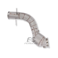 Sistema de Escape con Tubo de Bajada de Acero Inoxidable SS304 para Mercedes-Benz W205 C300 2.0T, Venta al Por Mayor de Fábrica, para Mejorar el Rendimiento y la Potencia (Volante a la Derecha)