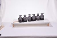 Bouteilles vides en verre rond transparent de 100 ml et 250 ml pour diffuseur à bâtonnets d'arôme, parfum, huile essentielle, emballage de désodorisant d'ambiance