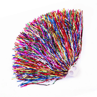 Pompons Métalliques avec Poignée pour Cheerleading, Pompons de Cheerleader pour Événements Sportifs, Écoles de Danse, Jeux, Accessoires de Soutien d'Équipe