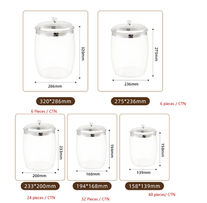 Classic Candy Cookie Jars Lids Clear Plastic <strong>Container</strong> Large Airtight Multifunction Apothecary Storage Organization Home Kitchen - Product Image 4
