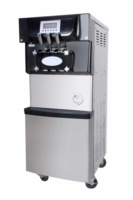 Nieuwe volautomatische Wiberda commerciële soft serve ijsmachine poeder dubbele mengbak melk water basis CE restaurant hotel 1