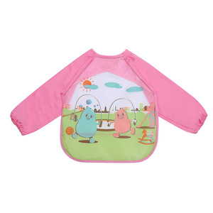 Tablier imperméable pour enfants, en EVA, à manches longues, imprimé dessin animé, pour nourrissons et tout-petits de 1 à 5 ans - Product Image 3