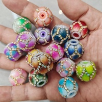 Chaîne de perles robuste en forme de pétale de lotus, fleur, boule de perles, pour bricolage, stylo de perlage fait main, chaîne de téléphone portable, pendentif, accessoires de bijoux