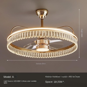 Luminaire suspendu en verre de style post-moderne, luxe léger, salon, design créatif, rond, LED, cristal, lustres pour villa, restaurant, chambre rouge - Product Image 5