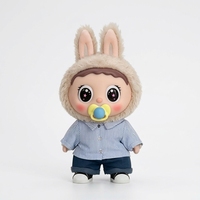 Poupée en plastique personnalisée OEM de 15 cm, jouet en peluche rembourré avec visage en vinyle, vêtements et chaussures souples pour poupée
