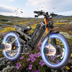Stylish Urban Step-Through Fat Tire <b>Electric</b> Bike High Performance 52V 60Ah <b>Electric</b> Bicycle For Daily Commuting Adventure - Product Image 1