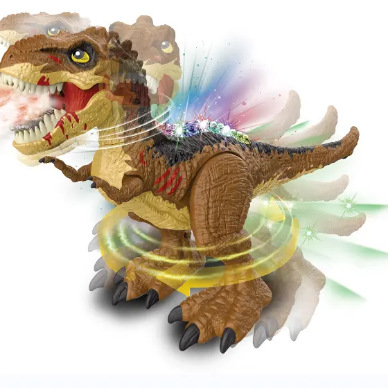 DWI RC dinozor oyuncak püskürtme 360 derece rc araba sprey ses 2 in 1 denetleyici ve saat kontrol hediye için erkek çocuk chilld