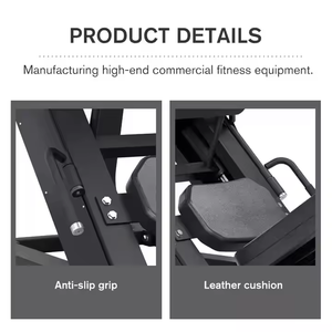 Machine à presser les jambes et à faire des squats <span class=keywords><strong>hack</strong></span> 2-en-1 à charge libre, pour l'entraînement de force des cuisses et des mollets à 45 degrés, pour usage commercial et domestique - Product Image 3