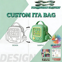 Sac à dos Ita Bag personnalisé avec plusieurs fenêtres transparentes pour l'affichage de badges et épingles anime, sacs à main de créateur pour femmes avec visages de dessins animés mignons