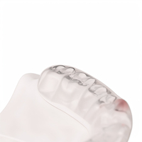 Gouttière de nuit anti-bruxisme en plastique comestible, double couche dure/souple, personnalisée, certifiée ISO 9001 pour le bruxisme et le grincement des dents