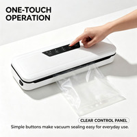Machine de mise sous vide électrique portable mini en plastique pour la conservation des aliments secs/humides à la maison