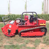Livraison Gratuite Moteur Diesel CE EPA Machine Agricole Tout-Terrain pour la Coupe de l'Herbe avec Chenilles en Caoutchouc Tondeuse Robot Télécommandée