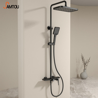 Système de douche de luxe SAMTOU en laiton avec cartouche céramique, robinet réglable à débit contrôlé pour salle de bain de villa