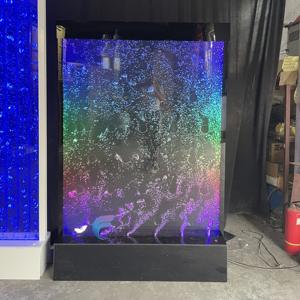 New design wall mounted <b>water</b> dance bubble wall decorative lighting <b>indoor</b> artificial waterfall <b>fountain</b> - Product Image 1