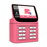 Fábrica de China Powerbank estación teléfono móvil carga 8 ranuras pantalla LCD banco de energía quiosco de alquiler sin bancos de energía