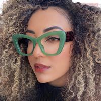 Montures de lunettes anti-lumière bleue œil de chat pour femmes, mode européenne et américaine, monture complète, optiques, pour la lecture