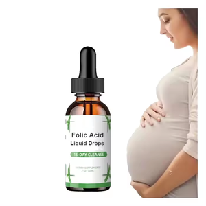 Ausreson OEM Mujer Multivitamina Ácido fólico Suplementos de vitamina C Vitamina B9 Gotas de ácido fólico líquido - Product Image 1