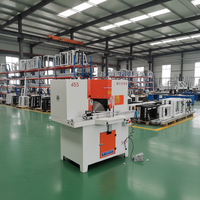 Scie à onglets double haute précision LJZ45-350 pour profilés aluminium PVC, machine de découpe à 45 degrés pour portes d'armoires