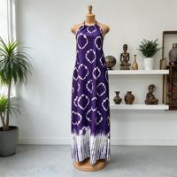 Nouvelle Robe Décontractée Ample Imprimée à Col Halter Grande Taille pour Femmes Africaines – Vente en Gros