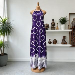 Nuovo Abito Casual da <span class=keywords><strong>Donna</strong></span> Africana <span class=keywords><strong>Taglie</strong></span> <span class=keywords><strong>Forti</strong></span> con Stampa e Collo all'Americana, Vestito Ampio alla Moda per il Commercio all'Ingrosso - Product Image 2