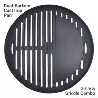 Plaque de cuisson en fonte épaissie pour barbecue extérieur et cuisinière à induction, compatible avec les plats à rôtir, durable et facile à nettoyer