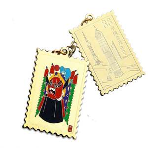 Porte-clés personnalisés promotionnels mignons en métal, porte-clés en émail doux et dur, porte-clés personnalisés en alliage de zinc électro-plaqué - Product Image 2