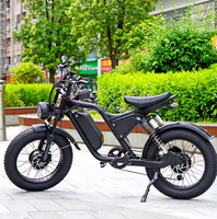 Bicicleta Eléctrica de Montaña para Adultos, con Llantas Gruesas, 15Ah, Bicicleta Eléctrica con Suspensión Trasera, Cuadro de Aluminio, Bicicleta Eléctrica Urbana