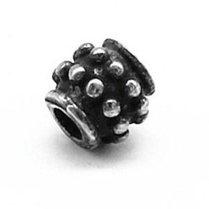 Yunnique Stainless Steel Round <b>Spacer</b> Beads Retro Finish for Bracelet Making Guangzhou Origin Summer 2021 GZY-WM0222 - Product Image 1