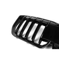 Calandre avant à lamelles simples noir brillant pour BMW X1 U11 U12 2023+ en ABS, vente en gros