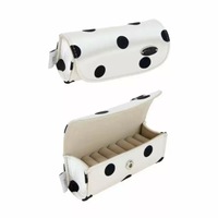 Pochette à bagues rectangulaire et circulaire en satin de style Ins luxueux, anti-rayures, boîte cadeau sans fermeture
