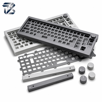 Composant de clavier en alliage d'aluminium sur mesure, service d'usinage CNC pour accessoires informatiques avec finition sablée