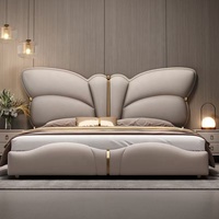 Luxuriöses Gepolstertes Verstellbares Bett mit Stauraum Modernes Kingsize-Softbett Italienisches Luxus-Design Großhandel