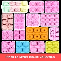 Qiaobeixing Collection de moules en silicone souple unisexe Patte de chat Gaufre Résine cristalline Colle AB Faits main DIY Moules pour créations alimentaires À partir de 14 ans