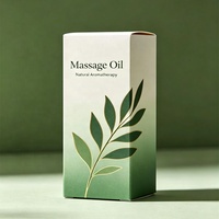 Boîte d'emballage d'huile de massage personnalisée de luxe, boîte en papier de qualité supérieure pour flacons d'huile de massage de 50 ml/100 ml